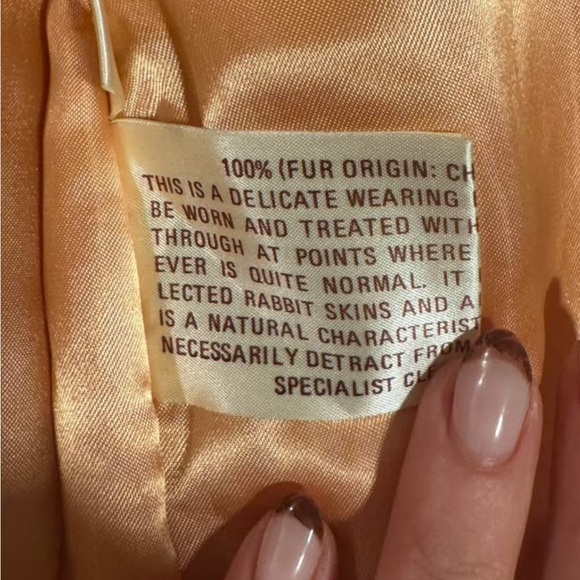 Real rabbit Fur and Knit Jacket in Brown and Tan - Picture 2 of 6